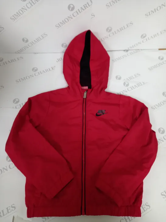 NIKE LOGO ZIPPED WATERPROOF COAT SIZE L