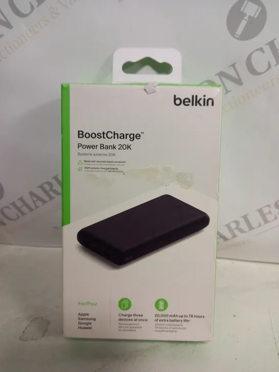 BOXED BELKIN BOOSTCHARGE POWER BANK 20K IN BLACK