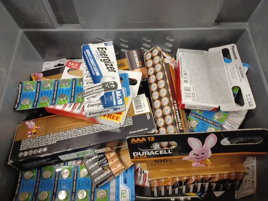 BOX TO CONTAIN APPROX 30 X ASSORTED PACKS OF BATTERIES, SPECIFICATIONS & BRANDS VARY 