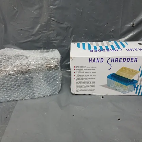 BOXED HAND SHREDDER 