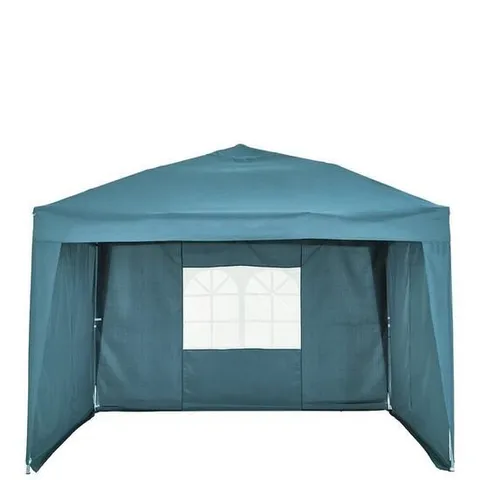 BOXED 3M X 3M POP UP GAZEBO WITH 3 PIECE SIDE PANELS - GREY (COLLECTION ONLY)