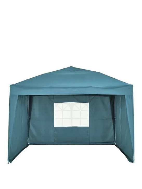 BOXED 3M X 3M POP UP GAZEBO WITH 3 PIECE SIDE PANELS - GREY (COLLECTION ONLY) RRP £159.99