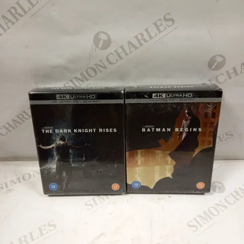 SEALED BATMAN BEGINS + THE DARK KNIGHT RISES BLU RAY COLLECTION 