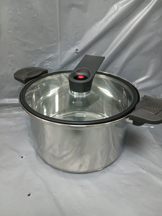 BOXED PURE COOK 24CM STAINLESS STEEL IH VACUUM POT