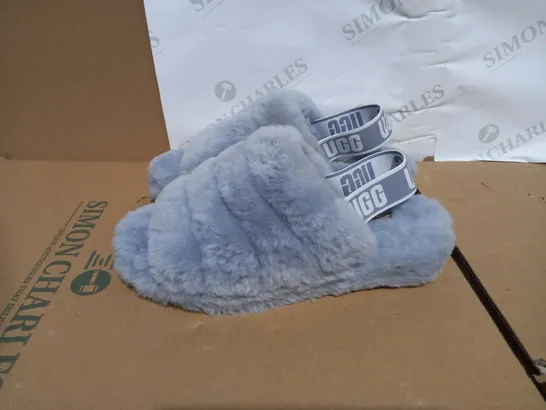 PAIR OF BOXED UGG FLUFF YEAH SLIPPERS SIZE 6