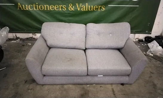 QUALITY DESIGNER GREY FABRIC 2 SEATER SOFA