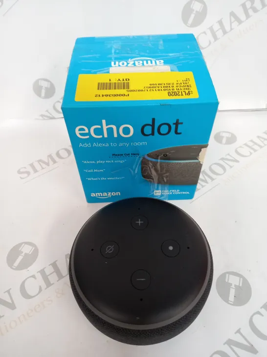 BOXED AMAZON ECHO DOT SPEAKER