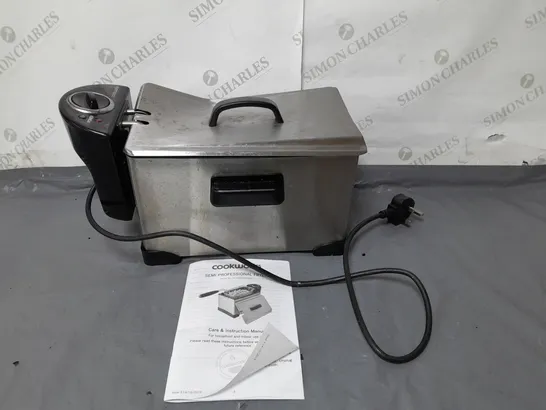 BOXED COOKWORKS STAINLESS STEEL PROFESSIONAL FRYER 3 LITRE