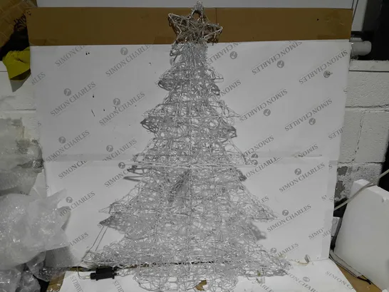 BOXED FESTIVE OUTDOOR AND INDOOR PRE-LIT LED LARGE DECORATION CHRISTMAS TREE 