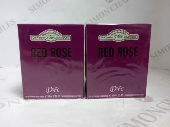 LOT OF 10 DFC RED ROSE EDP 80ML