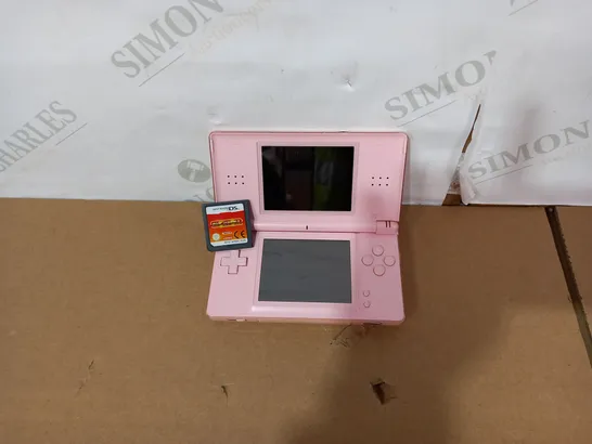 NINTENDO PINK DS LITE WITH PAC'N ROLL GAME