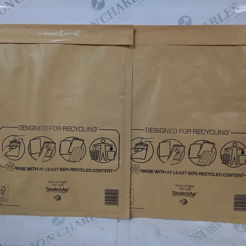 SEALED AIR MAIL LITE GOLD PACK OF APPROXIMATELY 50 BUBBLE-LINED POSTAL BAGS