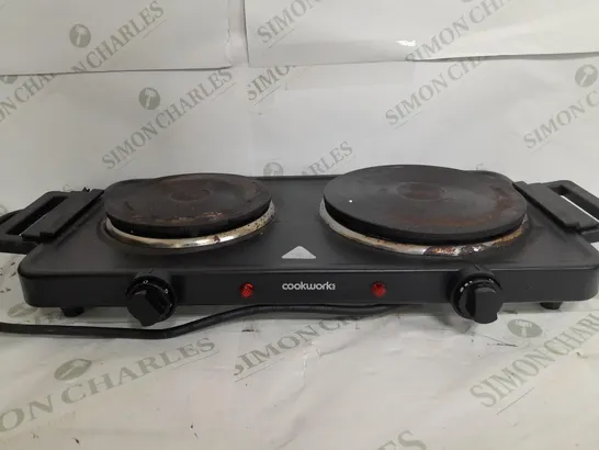 BOXED COOKWORKS BLACK TABLE TOP HOTPLATE