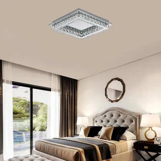 BOXED CHOU GLASS LED FLUSH MOUNT 