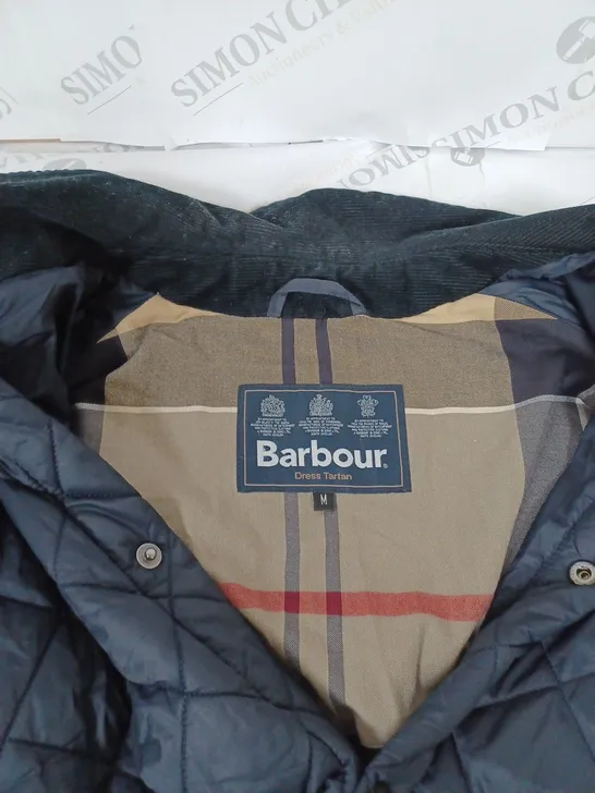 BARBOUR QUILTED BUTTON COAT SIZE M