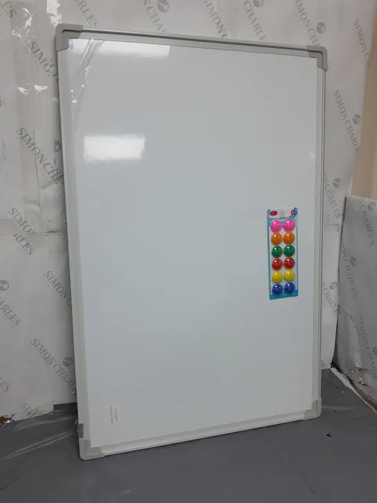 BOXED WHITEBOARD APPROXIMATELY 90CM X 60XM 