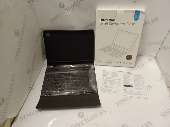 BOXED ULTRA-THIN SMART KEYBOARD CASE WITH BLUETOOTH WIRELESS KEYBOARD AND INSTRUCTIONS