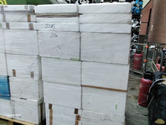 PALLET OF APPROXIMATELY 16 POLYSTYRENE COOL BOXES WITH LIDS