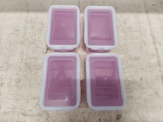 BOXED SET OF 4 LOCK & LOCK 1.4L CONTAINERS - PINK (1 BOX)