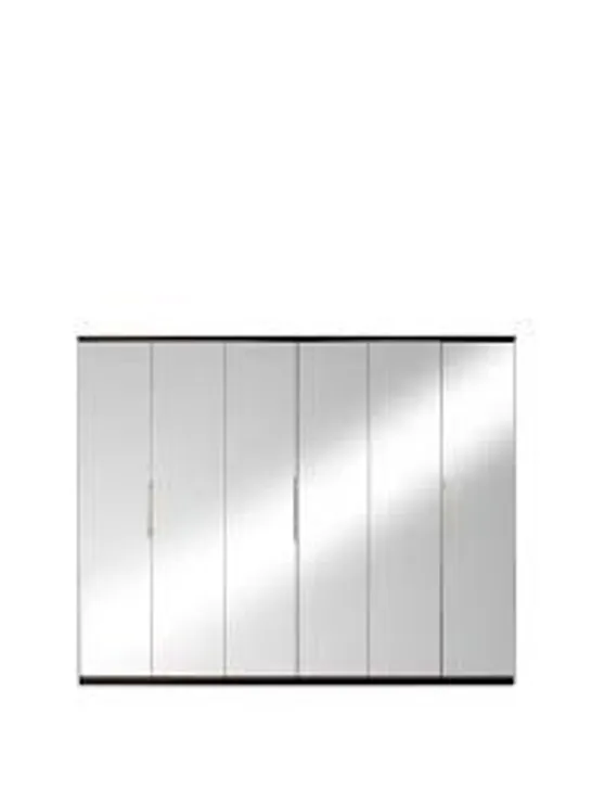 BOXED PRAGUE GREY 6 DOOR WARDROBE (5 BOXES) RRP £749