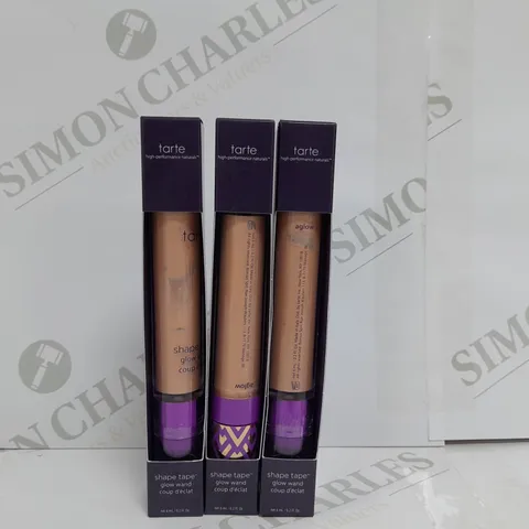 3 X TARTE SHAPE TAPE GLOW WAND IN AGLOW SHADE 