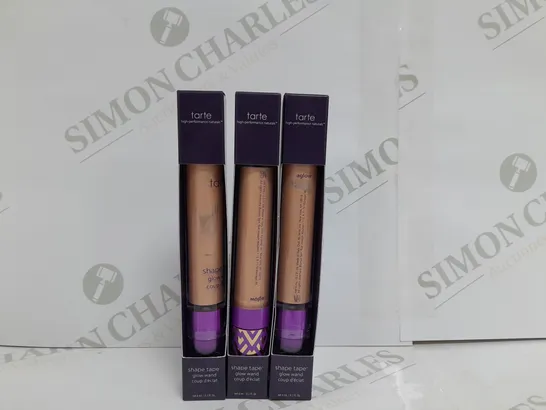 3 X TARTE SHAPE TAPE GLOW WAND IN AGLOW SHADE 