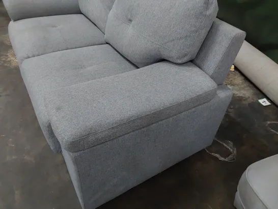 DESIGNER TWO SEATER SOFA GREY FABRIC 