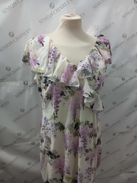 WOMENS OCCASSIONAL FLORAL PATTERN DRESS SIZE 16