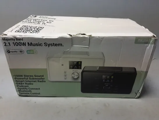 BOXED MAJORITY BARD INTERNET RADIO MUSIC SYSTEM