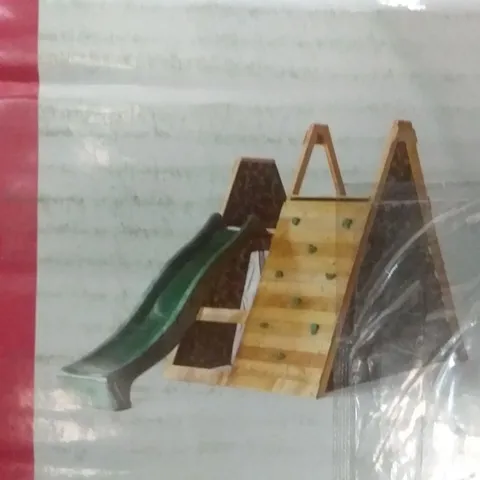 BOXED PLUM WOODEN CLIMBING PYRAMID (2 OF 4 BOXES)