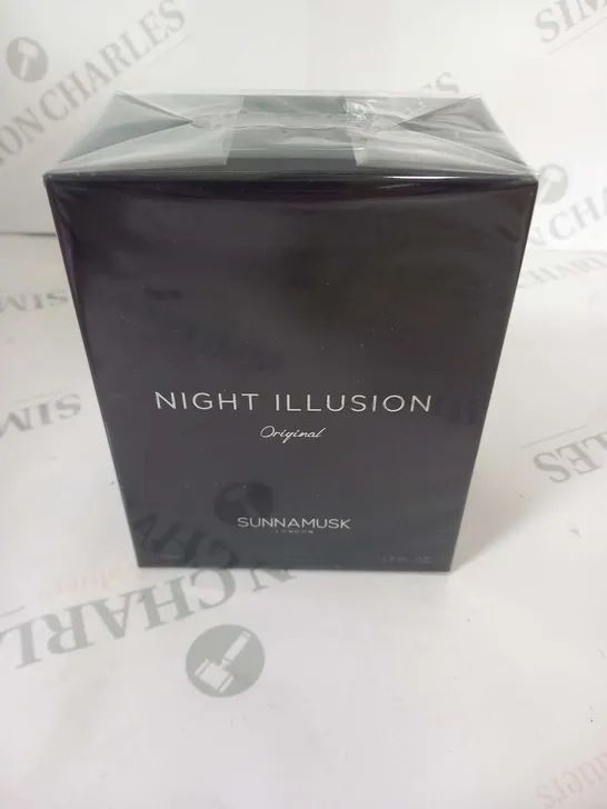 BOXED AND SEALED SUNNAMUSK LONDON NIGHT ILLUSION ORIGINAL EAU DE PARFUM 50ML