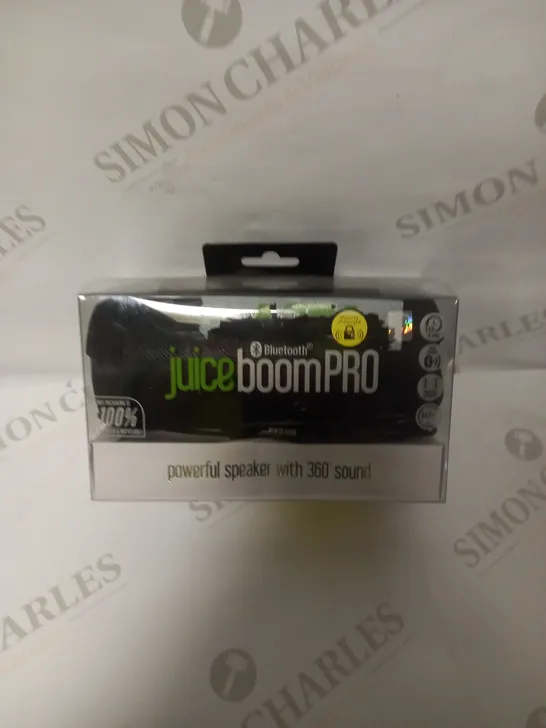 JUICEBOOMPRO PORTABLE BLUETOOTH SPEAKER 