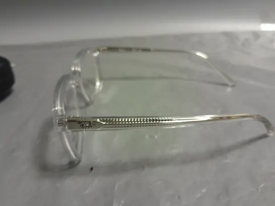 PAIR OF CLEAR RAY BAN GLASSES IN CASE