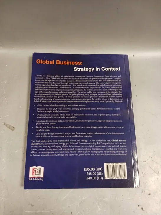 GLOBAL BUSINESS: STRATEGY IN CONTEXT 