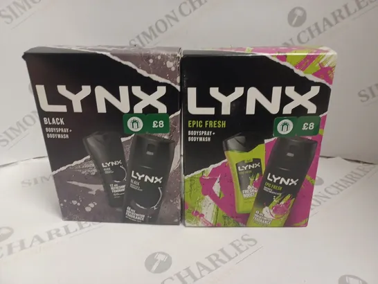 LOT OF 2 LYNX 2-PIECE GIFT SETS