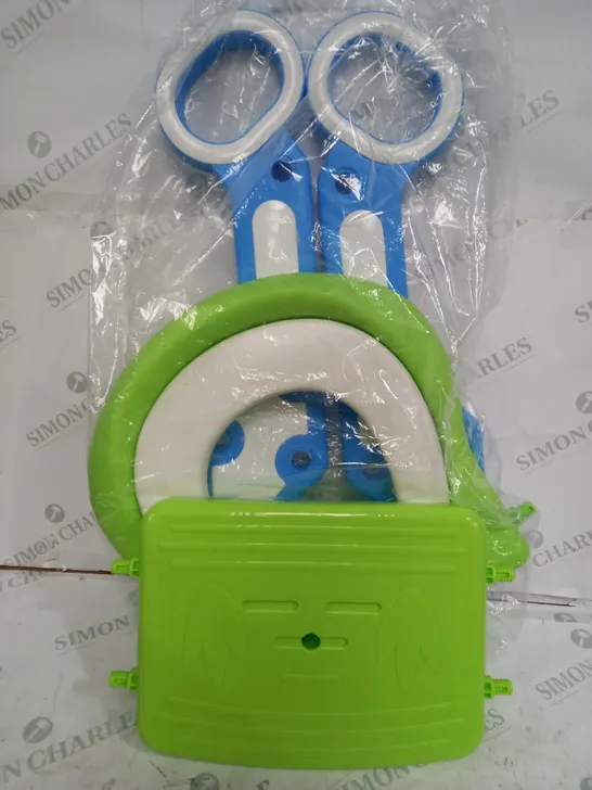 KARAN KING TODDLER TOILET SEAT WITH LADDER IN BLUE/GREEN