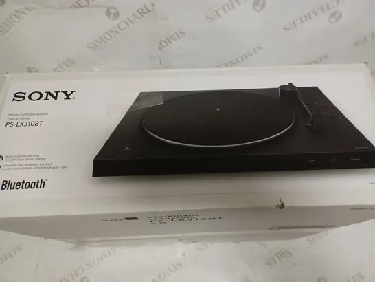 SONY PS-LX310BT STEREO TURNTABLE SYSTEM