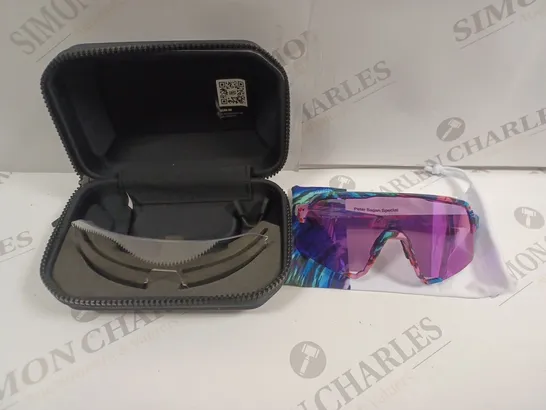 PAIR OF SUNGLASSES IN CASE - PINK MULTI