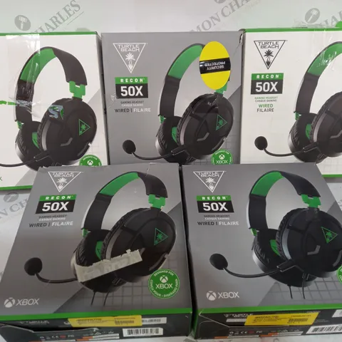 5 XBOX TURTLE BEACH 50X GAMING HEADSET 