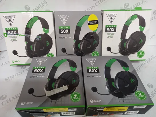 5 XBOX TURTLE BEACH 50X GAMING HEADSET 