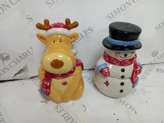 BOXED TEMP-TATIONS 180Z CHRISTMAS REINDEER AND SNOWMAN