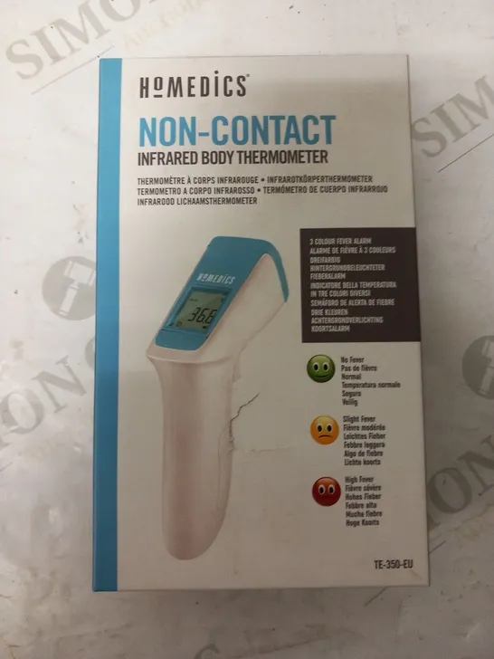 BOXED HOMEDICS NON-CONTACT INFRARED BODY THERMOMETER TE-350-EU