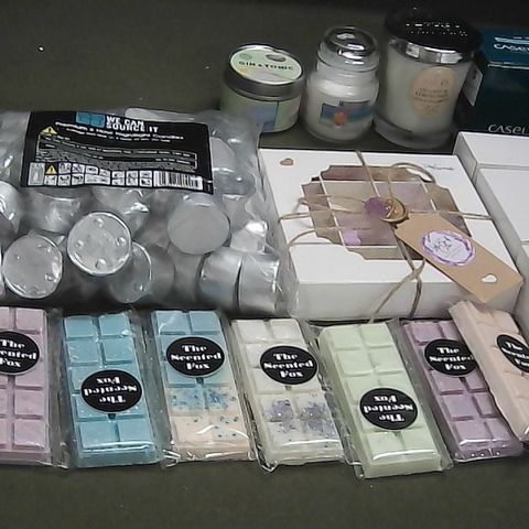LOT OF 22 ASSORTED CANDLES, WAX MELTS AND LIGHTBULBS