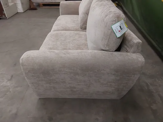 DESIGNER SHAY 3 SEATER FABRIC UPHOLSTERED SOFA