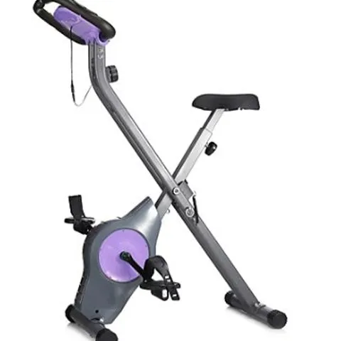OUTLET DAVINA FITNESS FOLDING MAGNETIC EXERCISE BIKE, CORAL - COLLECTION ONLY