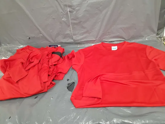 LOT OF FIVE RED SPORTS TSHIRTS SIZE 12/13