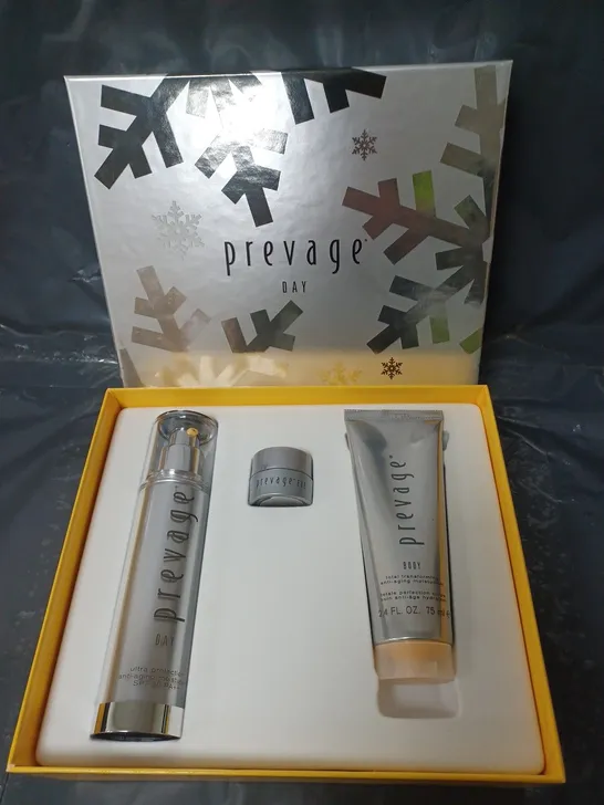 PREVAGE SKINCARE GIFT SET TO INCLUDE ULTRA PROTECTION ANT-AGING MOISTURISER SPF 30 50ML, EYE CREAM AND BODY MOISTURISER 75ML