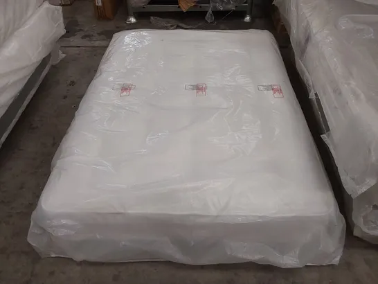 QUALITY BAGGED ASPIRE 4'6" DOUBLE SIZE TUFTED FRAMED POCKET MATTRESS 