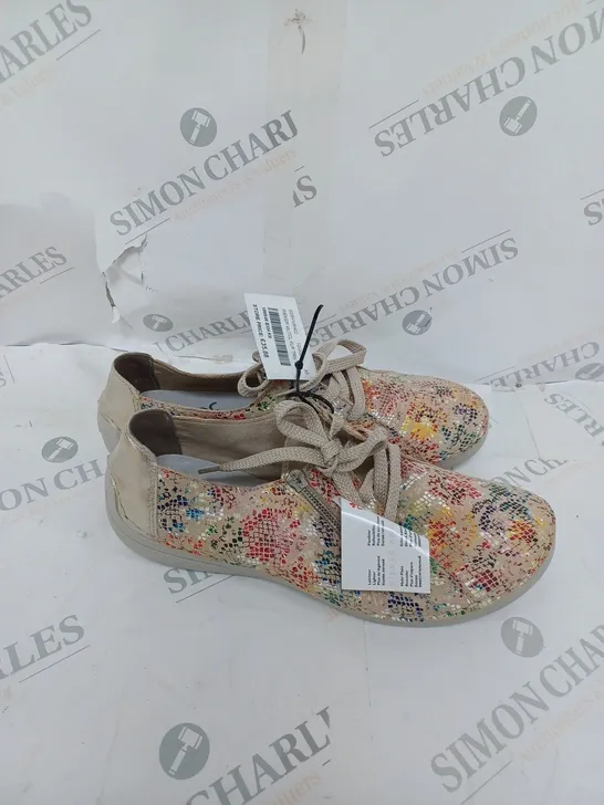 RIEKER MULTICOLOURED FLORAL PRINT TRAINER SIZE 8