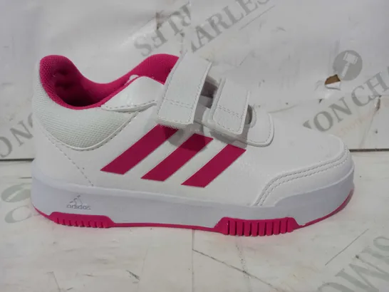 BOXED PAIR OF ADIDAS TENSAUR SPORT 2.0 CHILDREN'S SHOES IN WHITE/PINK UK SIZE 11